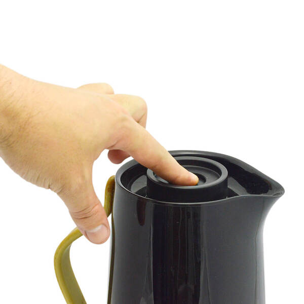 Garrafa Térmica Preta Veneza Curve 1L - Dolce Home - Image 3